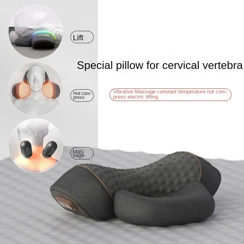 Electric Neck Massager Cervical Pillow Hot Compress