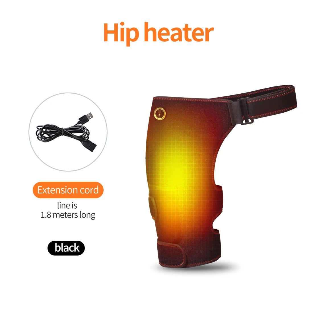 Full-Wrap Hip Support Brace with Massager Pain Relief