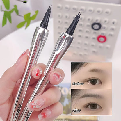 2 Forks Tip Liquid Eyebrow Pen All Day Wear Waterproof