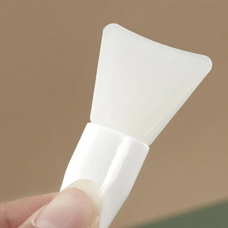 Silicone Facial Mask Brush Soft Head with Scraper