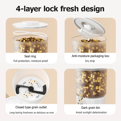 3L Smart Pet Feeder Tuya APP 2.4G WIFI Remote Control