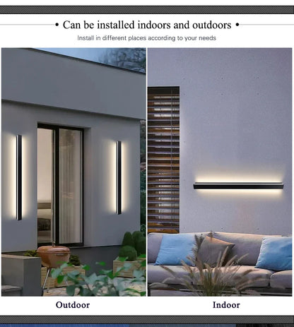 LED Lighting Wall Lamp IP65 Garden AC Long Wall Light