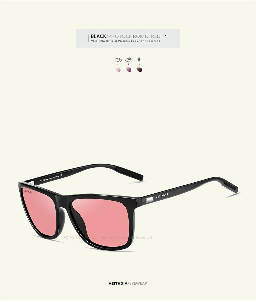 VEITHDIA Brand Sunglasses Unisex Retro Aluminum+TR90