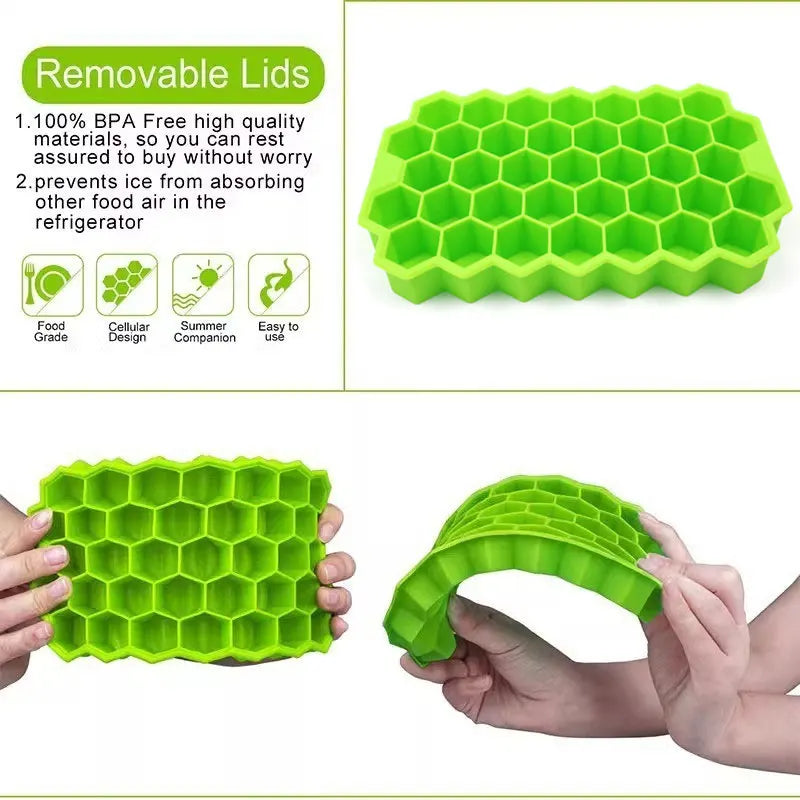 Honeycomb Cube Tray Maker Ice Mold