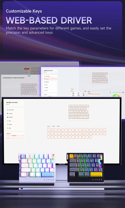 Wired One-Handed Gaming Keyboard HE Magnetic Switch