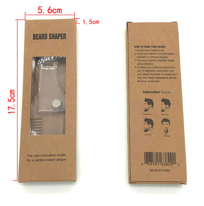 5in1 Adjustable Men Beard Modeling Ruler Shaping Styling Template