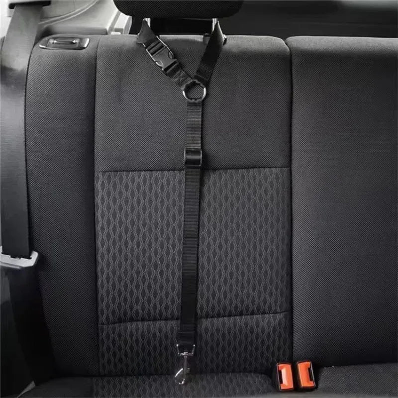 2-in-1 Nylon Pet Car Seat Belt Adjustable Safety Leash