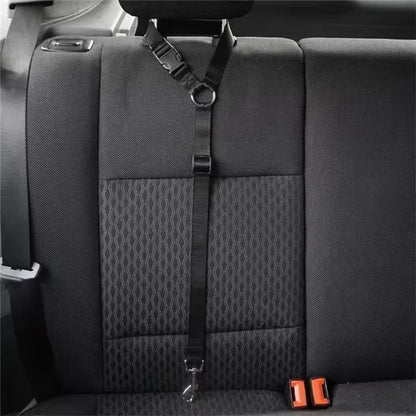 2-in-1 Nylon Pet Car Seat Belt Adjustable Safety Leash
