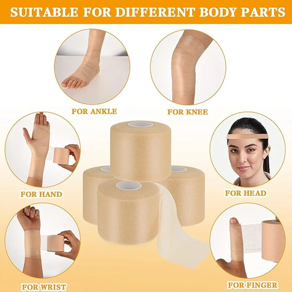 3Roll Self Adhesive Bandage Wrap Cohesive Wrap for All Sports