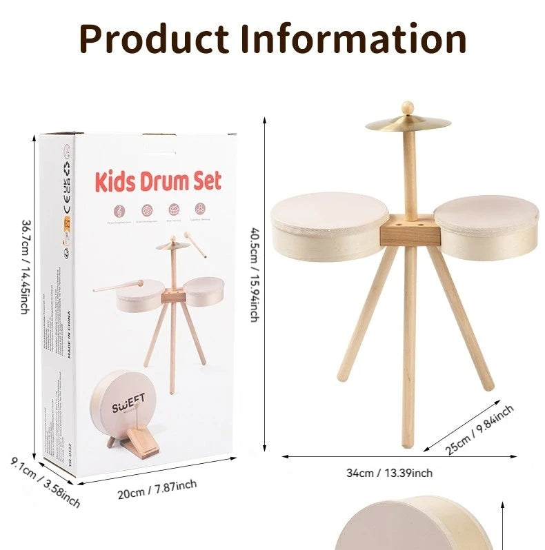 Kids Drum Set Musical Toys for Boy Girl Music Toys