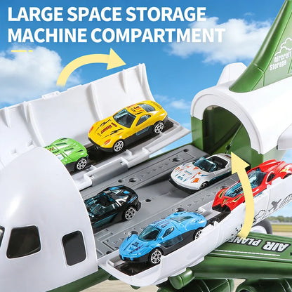 Inertial Plane Toy Set with 6 Mini Cars