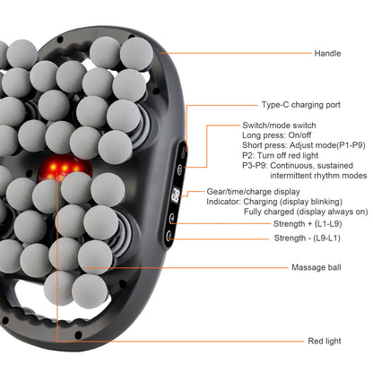 42 Heads Fascia Gun High-frequency Vibration Deep Massage