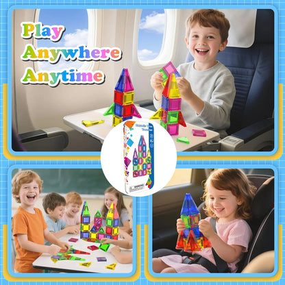 Mini Magnetic Building Blocks Set with Storage Box
