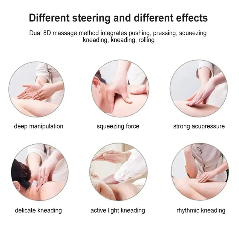 Back Neck Massager Infrared Heating Electric Massage Pillow
