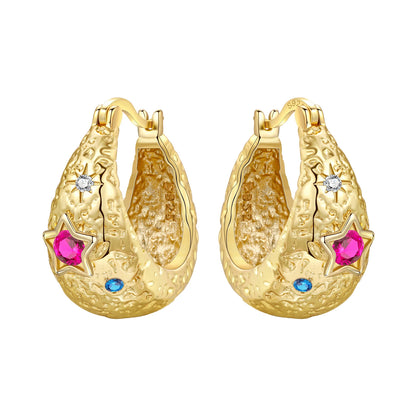 New 925 Sterling Silver 18K Gold Plated Cherry Blossom Butterfly