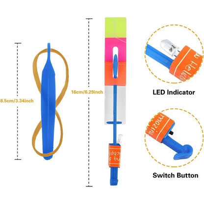 Outdoor Flash Rocket toy LED Lights Glowing Slingshot Rocket