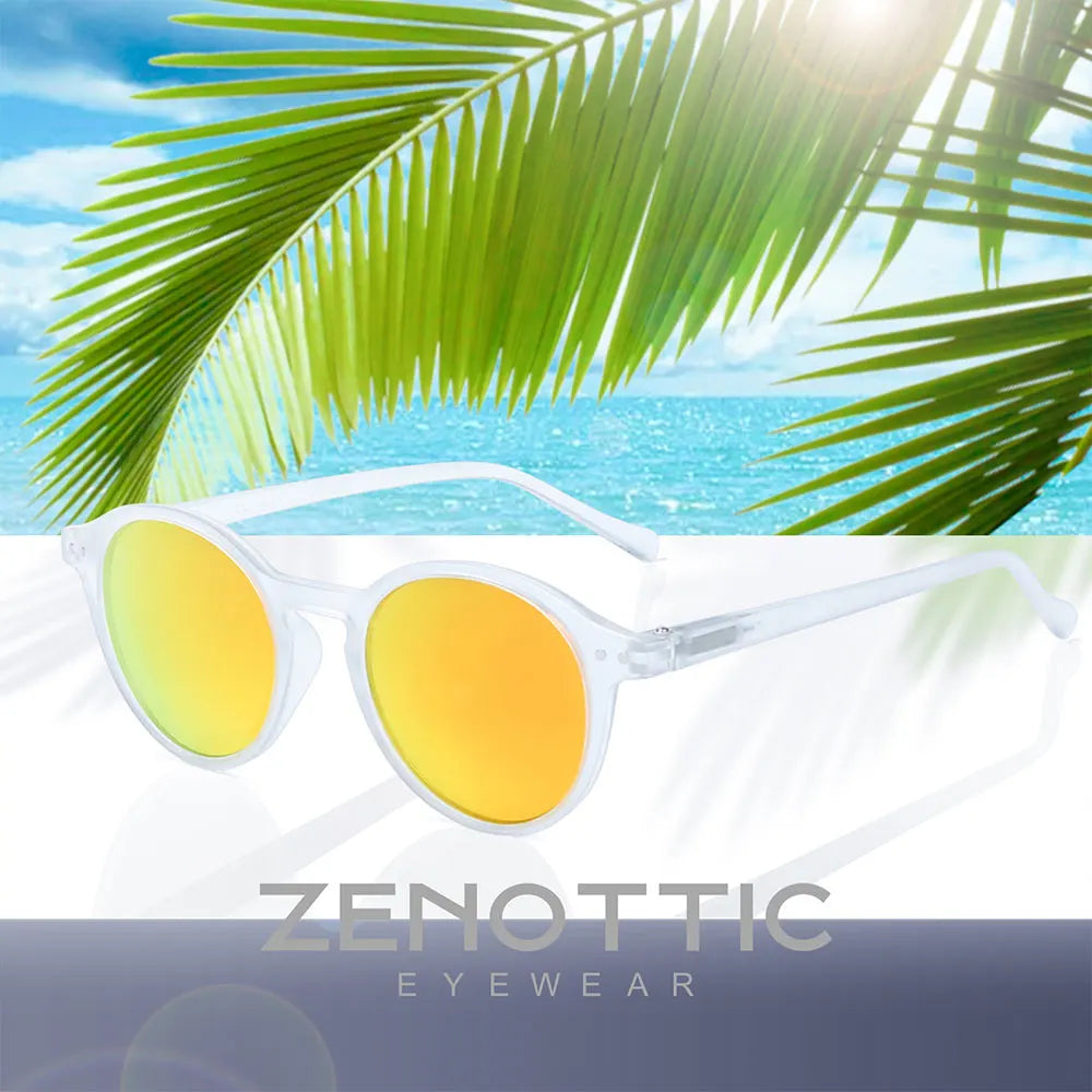 ZENOTTIC Small Round Sunglasses for Men Women Vintage