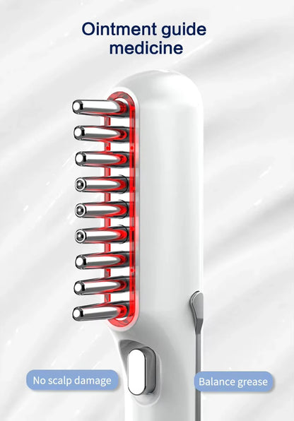 Electric Massage Comb LED Red Light Therapy Hair Growth