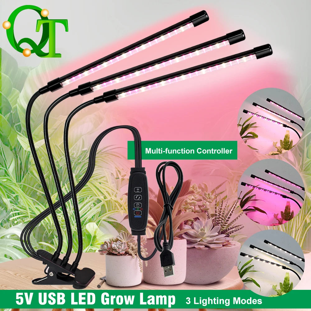 Clip-On LED Grow Light with Gooseneck