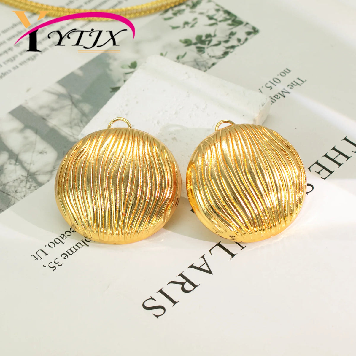 Hemispherical  Earrings Round Punk Geometric Style Jewelry