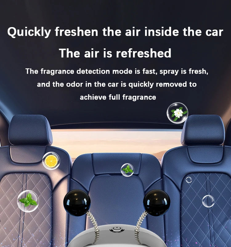 Smart Car Air Freshener AI Rechargeable Car Aroma Diffuser