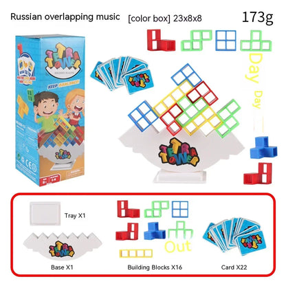Puzzles Tetra Tower Fun Balance Stacking Building Board Game