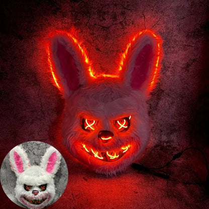 Halloween Cosplay Party Luminous LED Light Face Mask