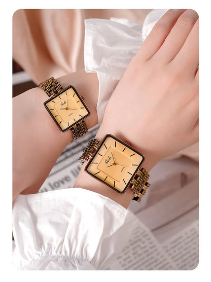 Men Watch Business Simple Square Couple Watches Waterproof