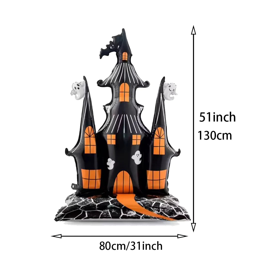 Halloween Balloon Decoration Halloween Black Spider Balloon Giant Skull Skeleton Balloon