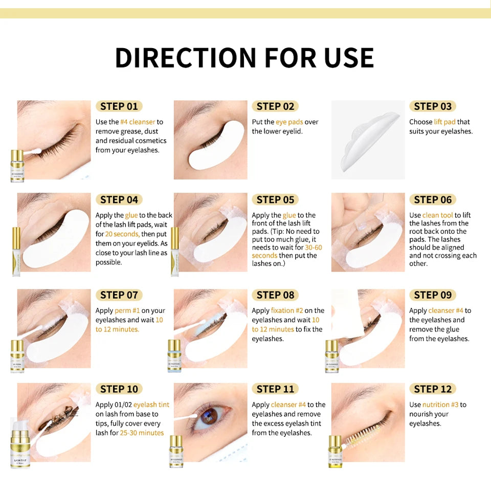Brow Lamination & Tint Kit And Lash Lift Professional