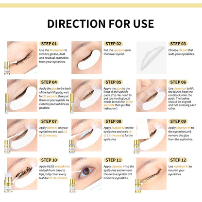 Brow Lamination & Tint Kit And Lash Lift Professional