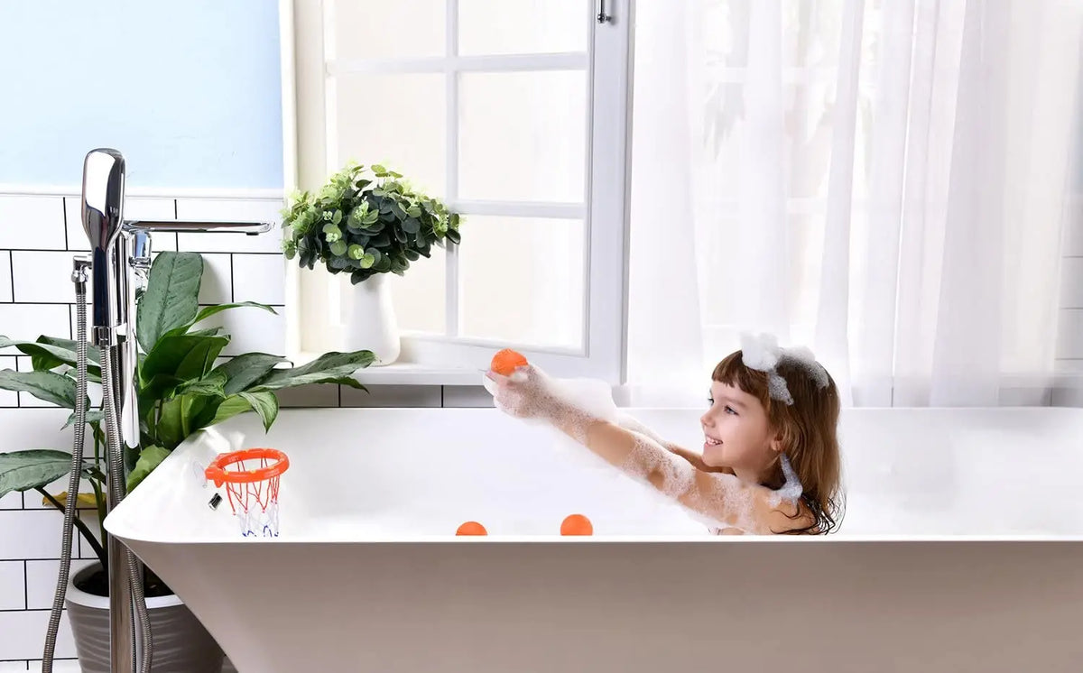Bathroom Suction Cup Basketball Frame Playing Water