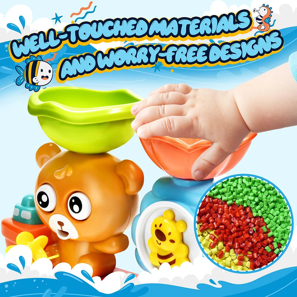 Baby Bath Toy Wall Sunction Cup Track Water Games
