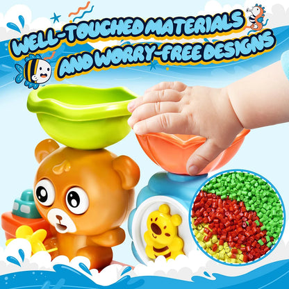 Baby Bath Toy Wall Sunction Cup Track Water Games