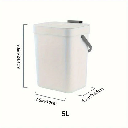 Small Plastic Trash Can Hanging Small Trash Can with Lid