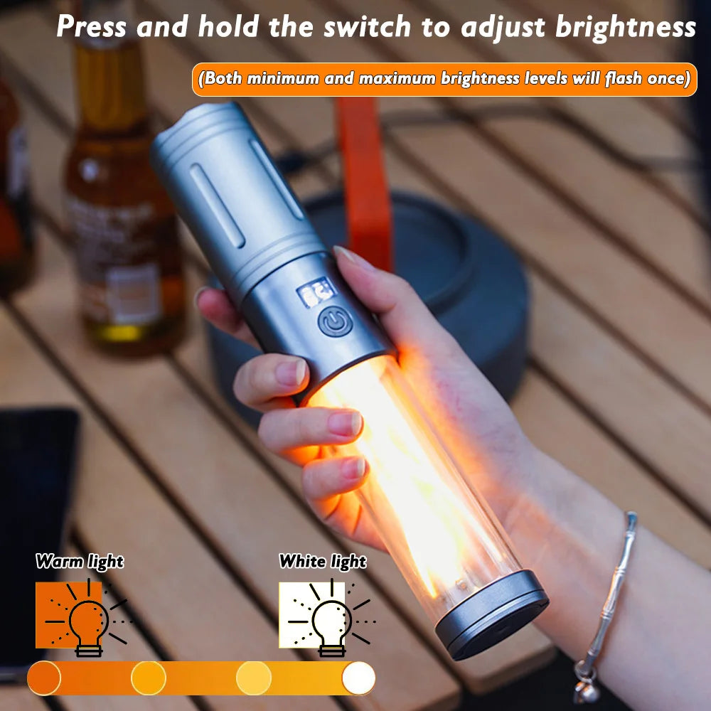 Rechargeable Outdoor Portable Hiking Camping Flashlight
