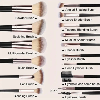 Makeup Brushes Set Professional Soft Fluffy Beauty Tool