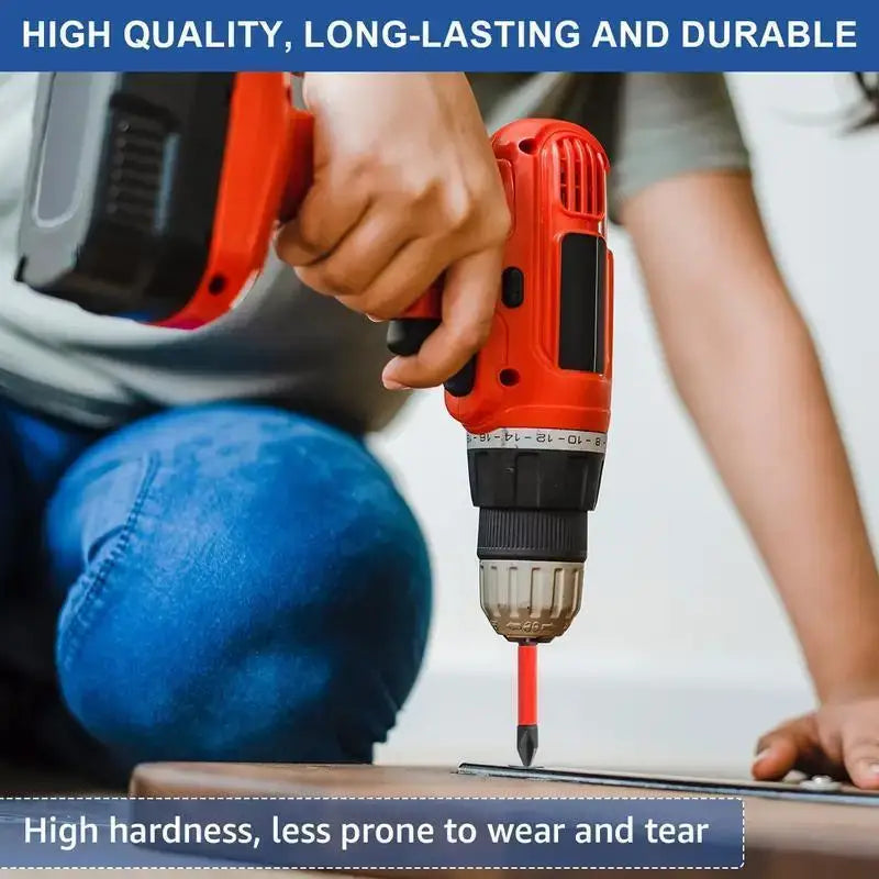 Magnetic Non-Slip Drill Bit Set for Electric and Hand Drivers
