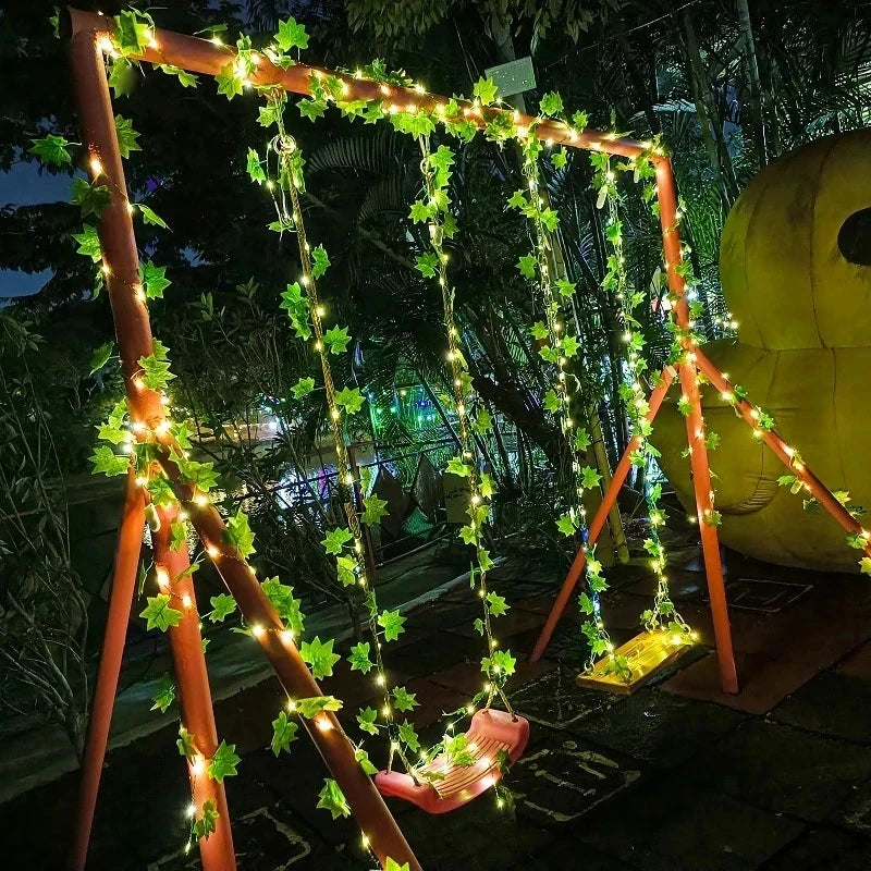Solar Powered Sunflower Rose String Lights Artificial