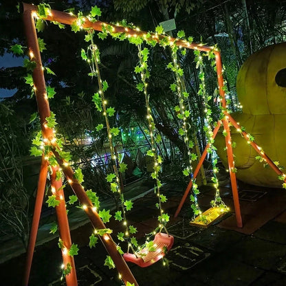 Solar Powered Sunflower Rose String Lights Artificial