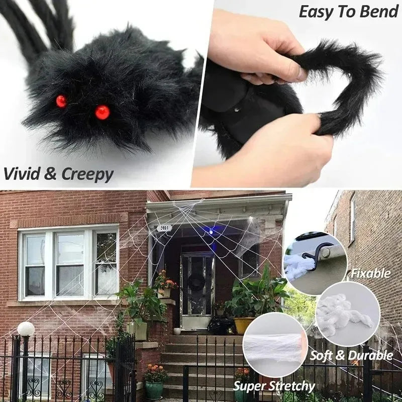 Halloween Big Plush Spider Horror Halloween Decoration