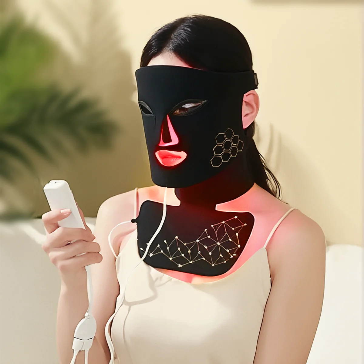 Hello Face Rechargeable Red Light Mask for Face & Neck