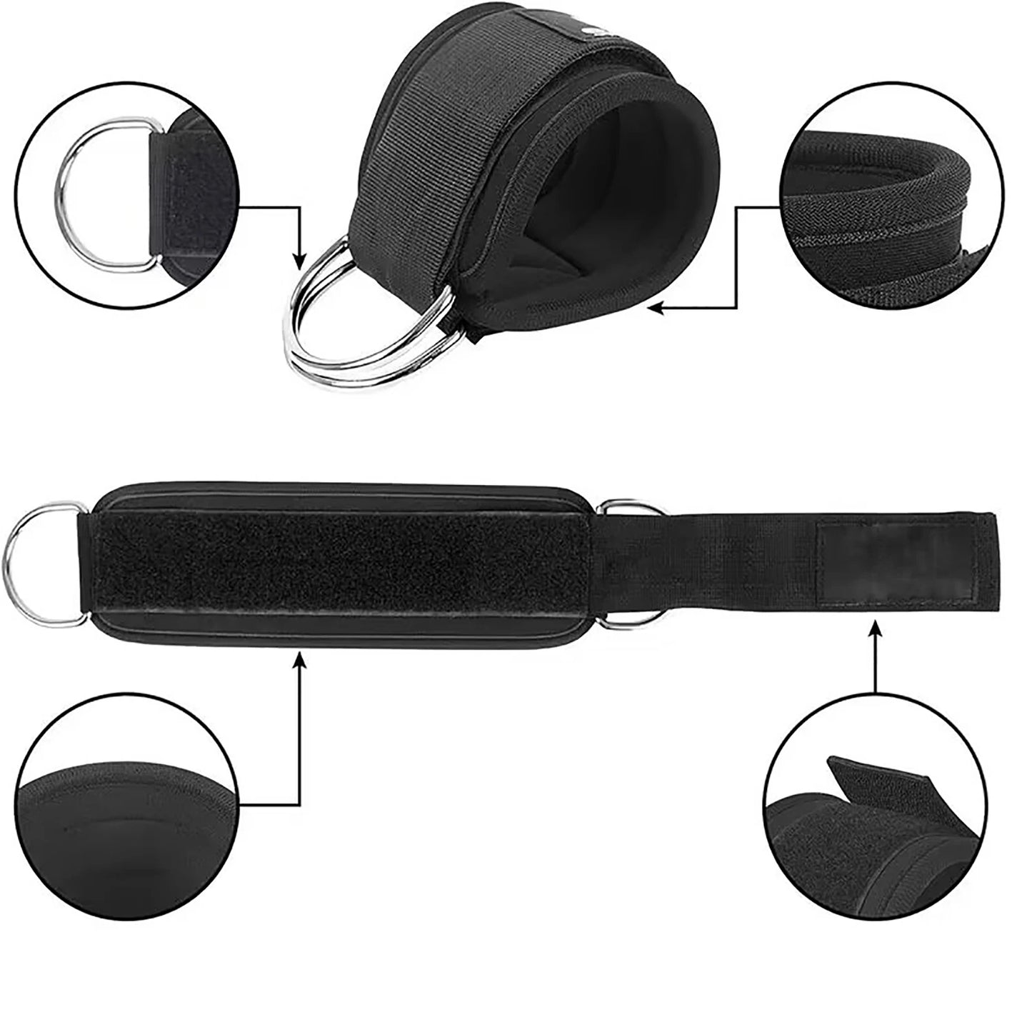 Ankle Straps Resistance Bands Set Fitness Workout Exercise