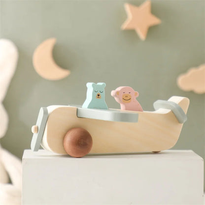 Wooden Birthday Train Toy Simulated Train Toy Model