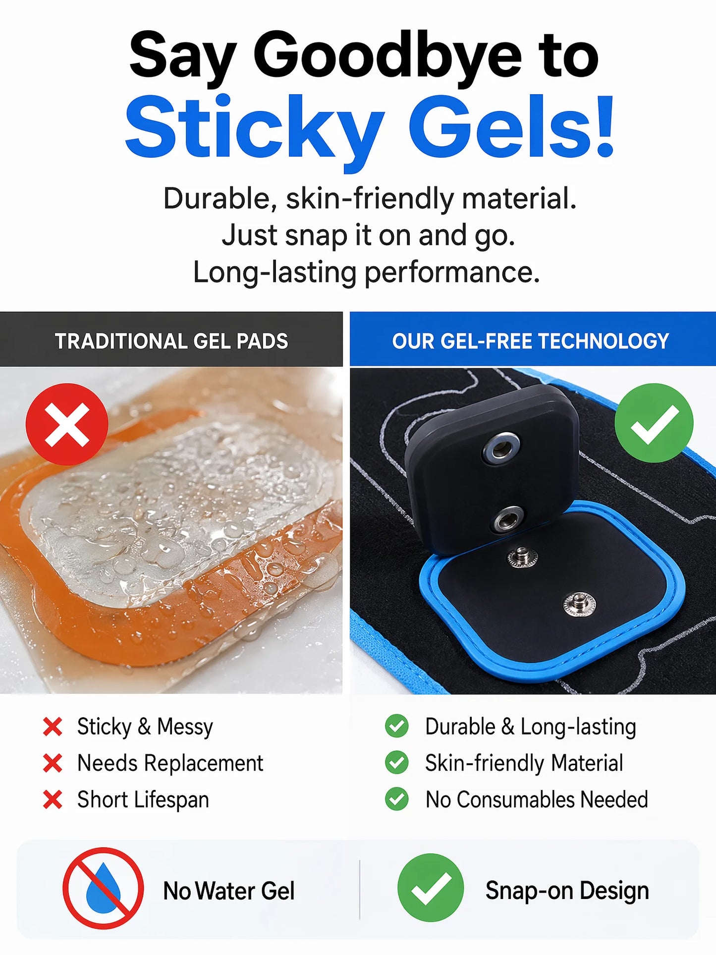 Smart EMS Abdominal Muscle Trainer Belt No Gel Needed