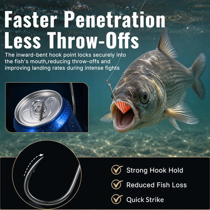 9KM Iseama Fishing Hooks 50~200Pcs Carp Hook Saltwater
