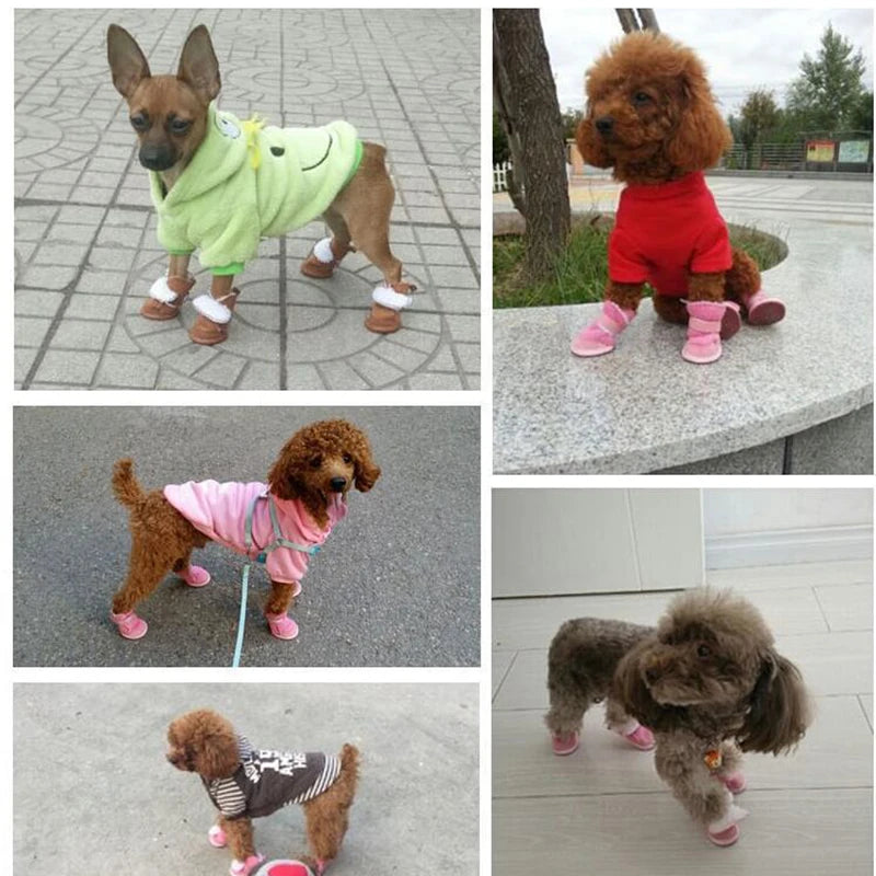 Pet Shoes Winter Warm Shoes Walking Sneakers