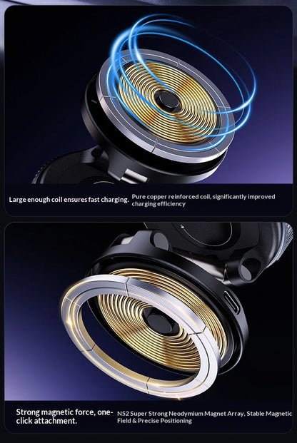 Cross-Border Wireless Charging Vacuum Car Phone Holder