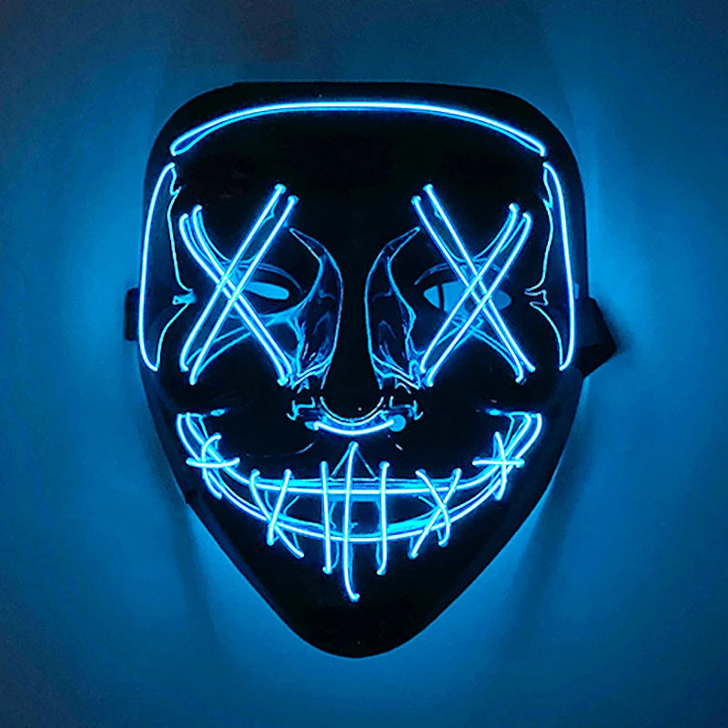 Halloween Party Supplies Luminous LED Purge Mask