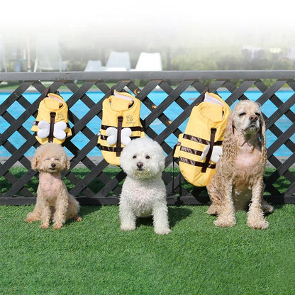 Summer Little Bee Dog Swimsuit Waterproof Puppy Life Jacket